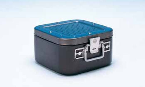 Instrument sterilization container - 3004 - C.B.M. - anodized aluminum / perforated