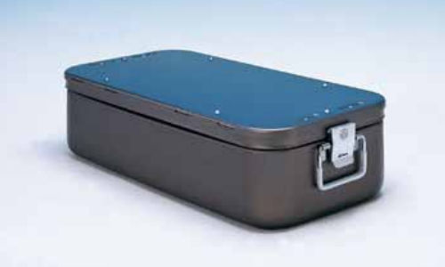 Instrument sterilization container - 302 series - C.B.M. - anodized aluminum / non-perforated