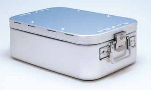 Instrument sterilization container - 409 series - C.B.M. - anodized aluminum / non-perforated