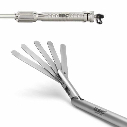 Abdominal retractor - Fan  - ESC Medicams - surgery / laparoscopic / adult