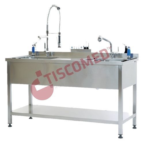 Medical instrument pre-cleaning station - TUCS 4550 - Tiscomed - for the pharmaceutical industry / for the medical sector / with sink