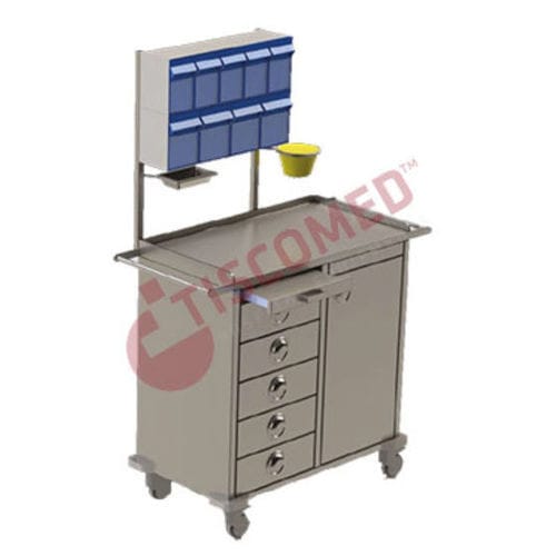 Medical cart - TCDE 1590 - Tiscomed - hospital / for medicine / dressing