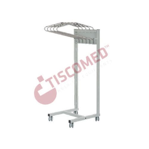 X-ray apron rack on casters - TLEH 3810 - Tiscomed