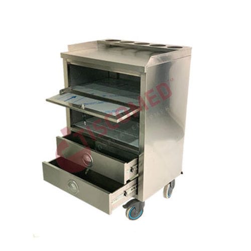 Medical cart - TCDE 1580 - Tiscomed - hospital / for medicine / multi-function