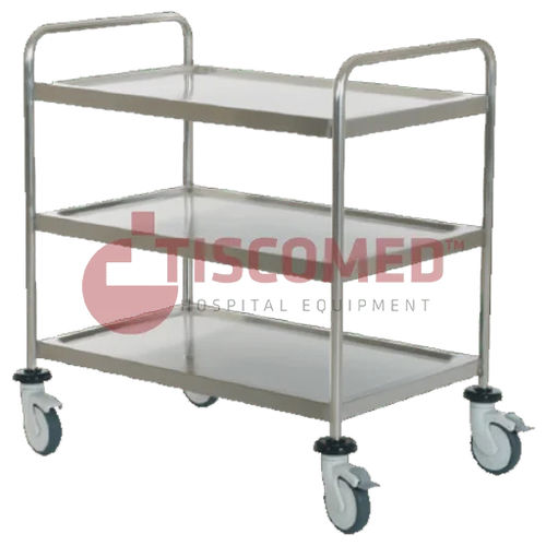 Medical trolley - TTAC 3360 - Tiscomed - hospital / for instruments / transport