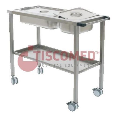 Surgical instrument trolley - TTAC 3370 - Tiscomed - transport / storage / stainless steel