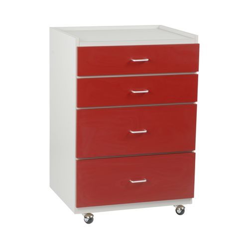 Supply cabinet - SC6041W - Custom Comfort - hospital / with drawer / on casters