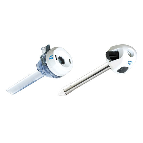 Laparoscopic trocar - PC5 series - HWTAi - rounded tip / with insufflation tap / with sleeve