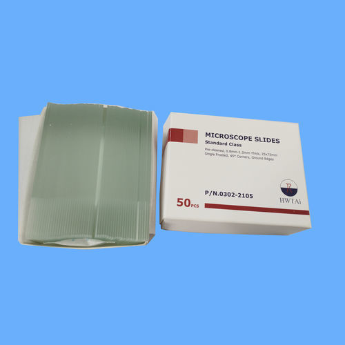 Cytology microscope slide - 0317-2101 - HWTAi - for quality control / adhesive / frosted glass