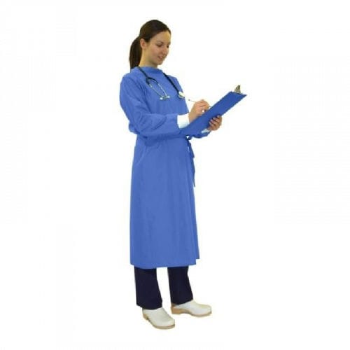 Women's surgical gown - Datesand Group - polyester / cotton / blue