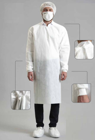 Unisex visitor gown - CAM-PO series - Pointex - XL / L / M