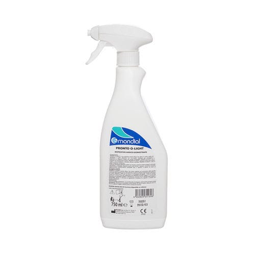 Medical device disinfectant - PRONTO O-LIGHT  - Mondial - for floors ans surfaces / liquid / 750 mL