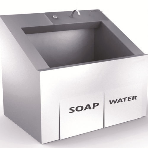 Hygiene area wash basin - 2e-51020 - Reda - medical / 1-station / stainless steel