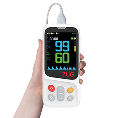 Hand-held pulse oximeter - SatLite Touch - Zug Medical Systems - medical / battery-powered / USB