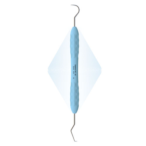 Diagnostic dental explorer - 17C-23 - ergo denta - for dental restorations / double-ended / for furcations