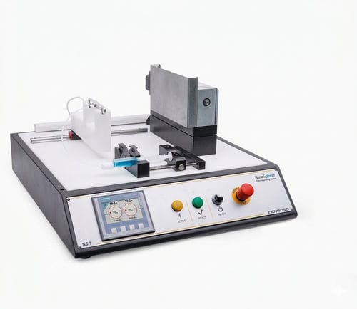 Nanofiber electrospinning machine - NS1 NanoSpinner - Inovenso - spraying / compact / with touch screen