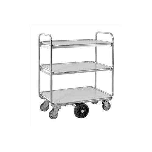 Hospital trolley - KM8500-3L - Kongamek - for general purposes / transport / 3-shelf