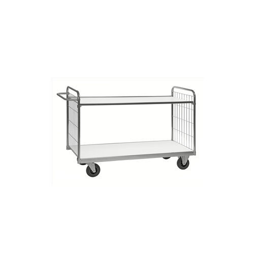 Hospital trolley - SERIE 9000 - Kongamek - for general purposes / transport / 2-shelf
