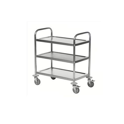 Hospital trolley - KM60351 - Kongamek - for general purposes / transport / stainless steel
