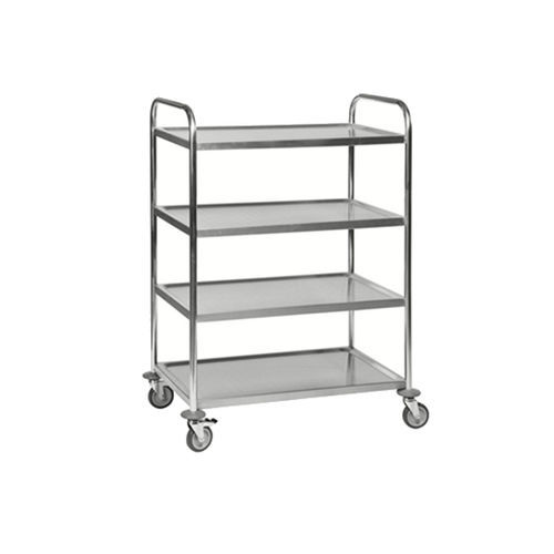 Hospital trolley - KM60356 - Kongamek - for general purposes / transport / stainless steel