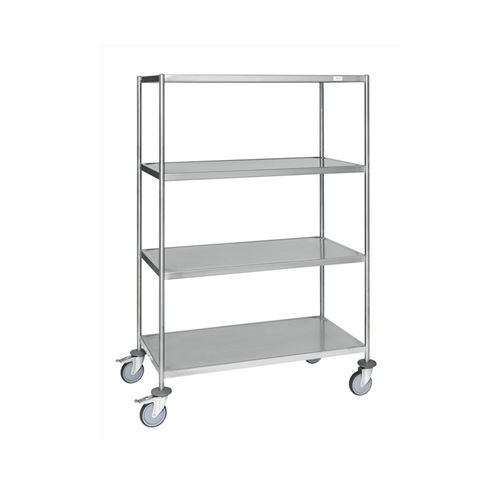 Hospital trolley - KM60356MRU - Kongamek - for general purposes / transport / stainless steel