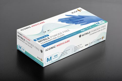 Nitrile gloves - Iconic Medicare - examination / powder-free / non-sterile