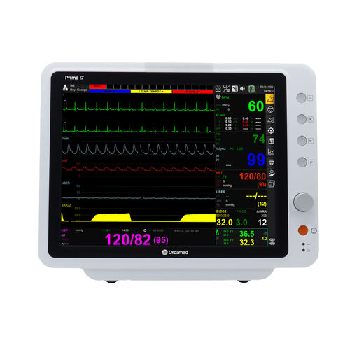 Tabletop patient monitor - Primo i7 - Ordamed - ECG / TEMP / etCO2