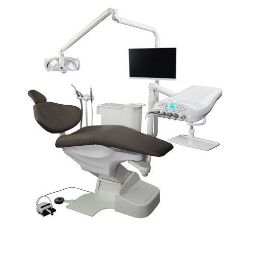 Mobile dental unit - Selectron - Select Dental SA - with monitor / with light
