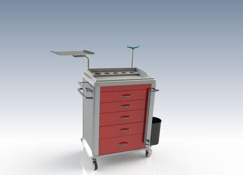 Medical trolley - MT C 01 - ALATURCA - emergency / oxygen cylinder / waste