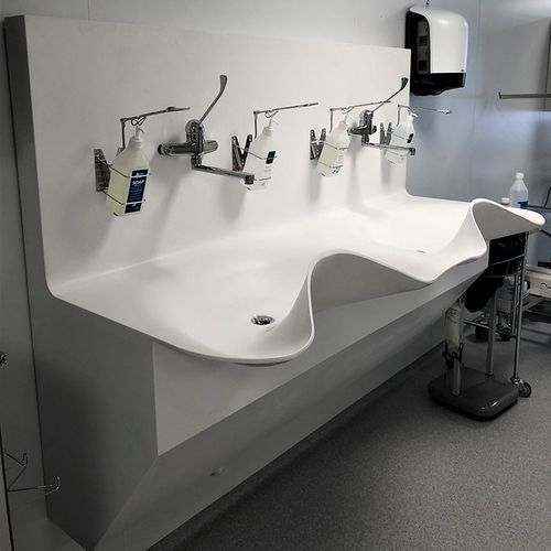 2-station surgical sink - OV1720GW-03  - Noas Snickeri i Tibro AB - Corian®