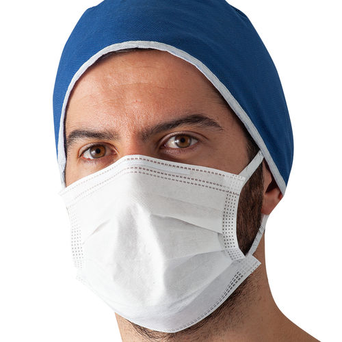 Type IIR surgical mask - ASTM LVL 3 - Ekomed Health - polypropylene / adult / box of 50