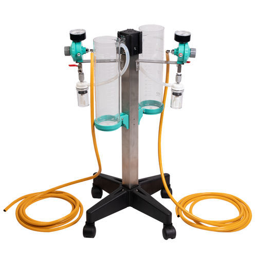 Pneumatic surgical suction pump - SC2012 - Yung Kang Medical Device - on casters