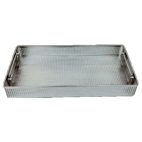 Instrument sterilization container - HX-CPSC - Jiangsu Huaxi Medical Equipment - perforated / stainless steel