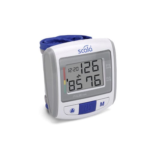 Automatic blood pressure monitor - SC 7100 - SCALA Electronic - wrist / with built-in cuff