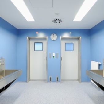 Hospital door - CLEAN K1-A na - KOS Spezialtüren GmbH - swing