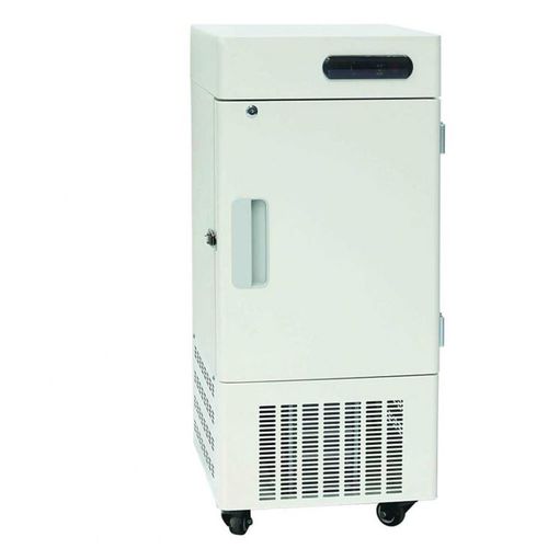 Laboratory freezer - Ningbo Scientz Biotechnology Co.,Ltd - on casters / 1-door / air-cooled