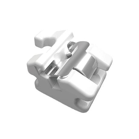 Aesthetic orthodontic bracket - Glacier  - Innovative Material and Devices, Inc. - self-ligating / ceramic