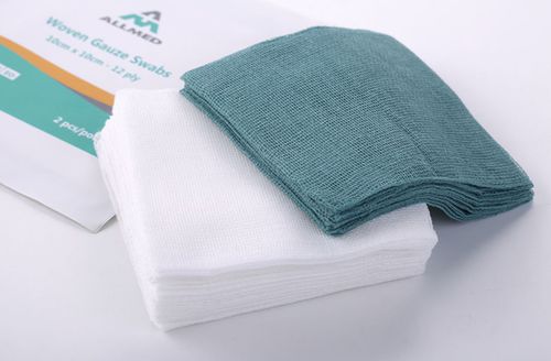 Cotton gauze compress - Allmed Medical Products - sterile / breathable