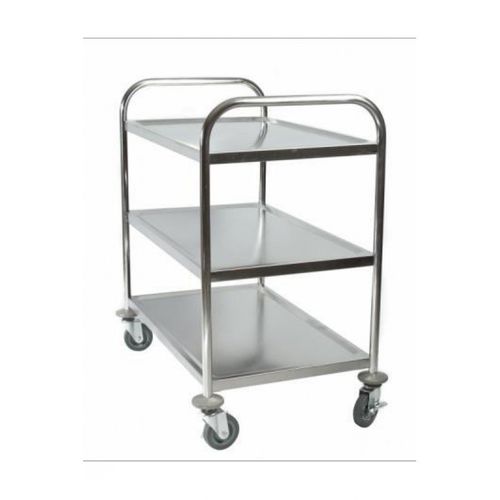 Medical trolley - 3 Tier - EROND - for general purposes / stainless steel / mobile