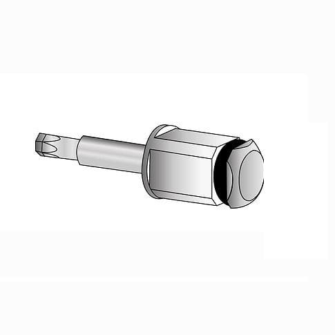 Implant abutment dental screwdriver - Teetanium ®  - Medibrex - for handpieces / hexagonal