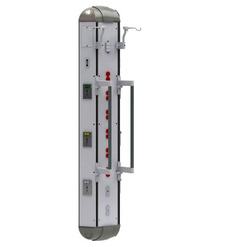 Wall-mounted bed head unit - Tecno Diseño SAS - vertical / modular / for intensive care service