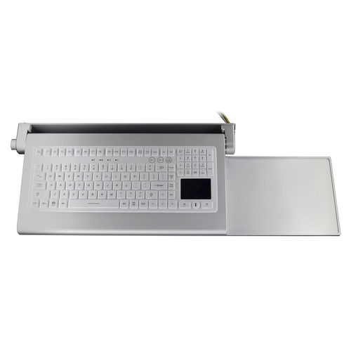 Medical keyboard with touchpad - ATM-ORK02 - Shezhen AITmon Technology Co,.Ltd - silicone / USB / antimicrobial