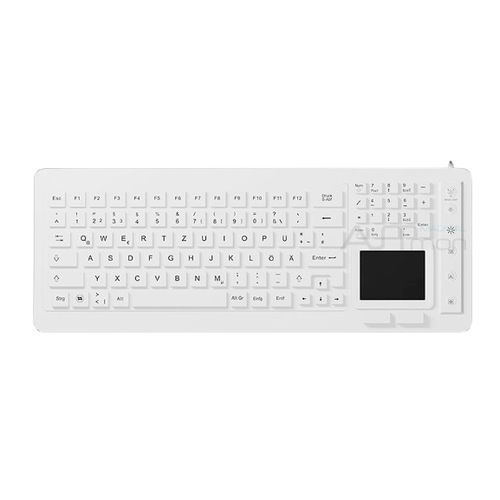 Medical keyboard with touchpad - ATM-SK409T - Shezhen AITmon Technology Co,.Ltd - with numeric keypad / silicone / washable