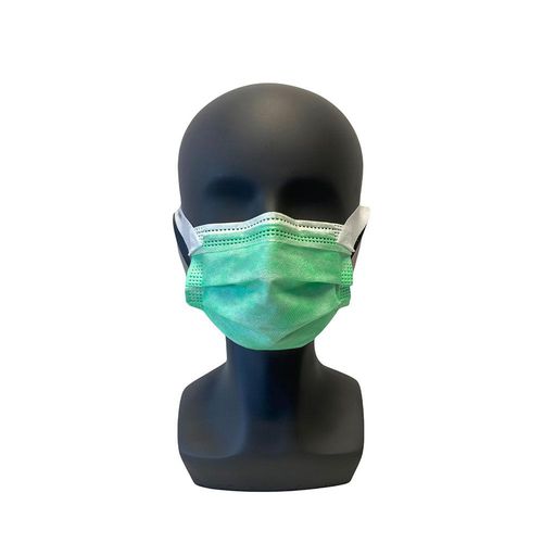 Latex-free surgical mask - CM201  - SWS-Medicare - pediatric / box of 10 / green