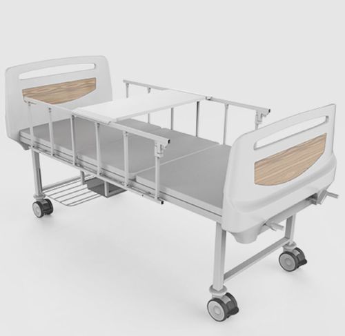 Manual bed - VM005-01 - Dongguan Vision Technology Co., Ltd. - hospital / height-adjustable / on casters