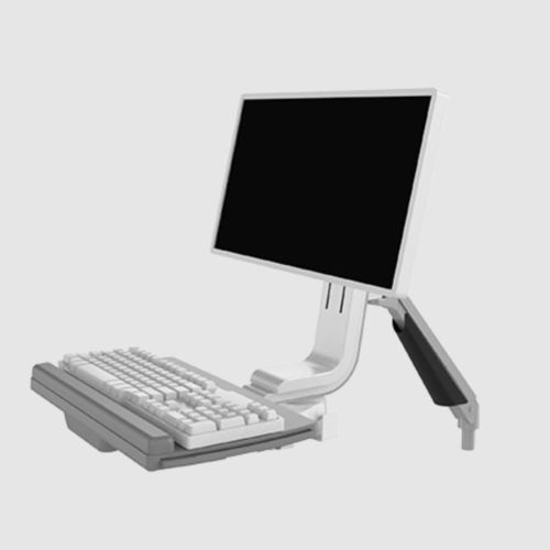 Wall-mounted support arm - VM100-02 - Dongguan Vision Technology Co., Ltd. - for monitors / medical / with keyboard arm