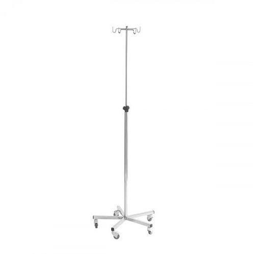 IV pole on casters - 53902 - Mdose - 4-hook / stainless steel