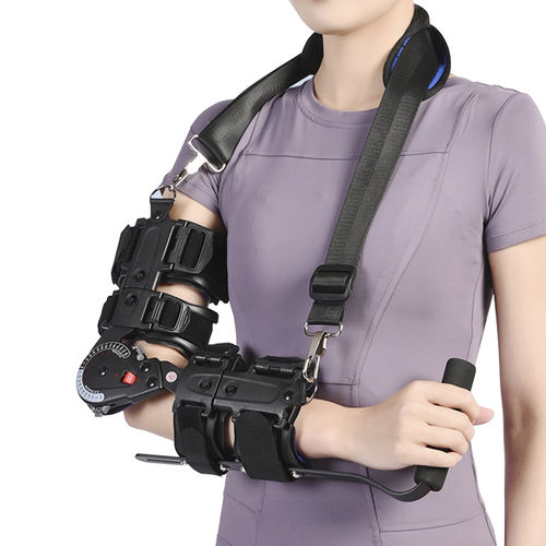 Elbow orthosis - C006  - Hebei OSKY Medical Instrument - articulated / with handle