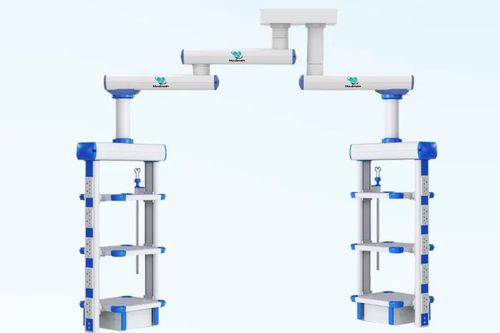 Ceiling-mounted double medical pendant - Medinain - 2-arm