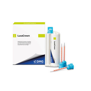 Resin dental material - LuxaCrown - DMG America - for dental restorations / for dental crowns / for dental bridges